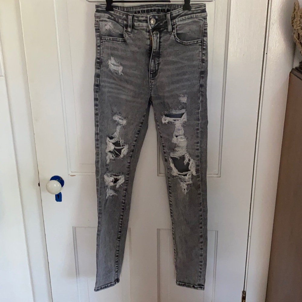 American Eagle next level stretch super high rise
